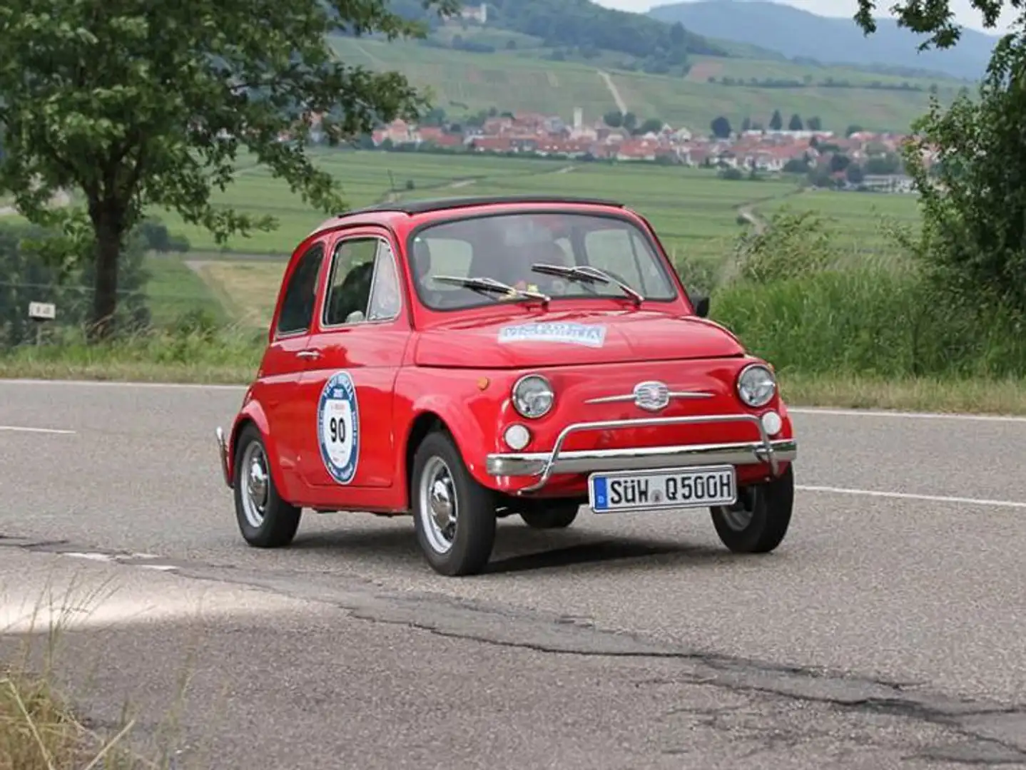 Fiat 500 R Oldtimer Roşu - 1