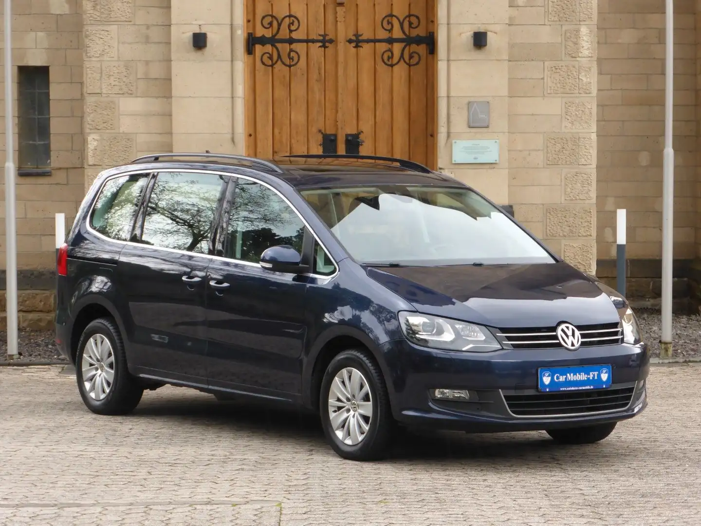 Volkswagen Sharan Comfortline BMT*PANO*AUTOM*E.TÜREN*NAVI* Blau - 2