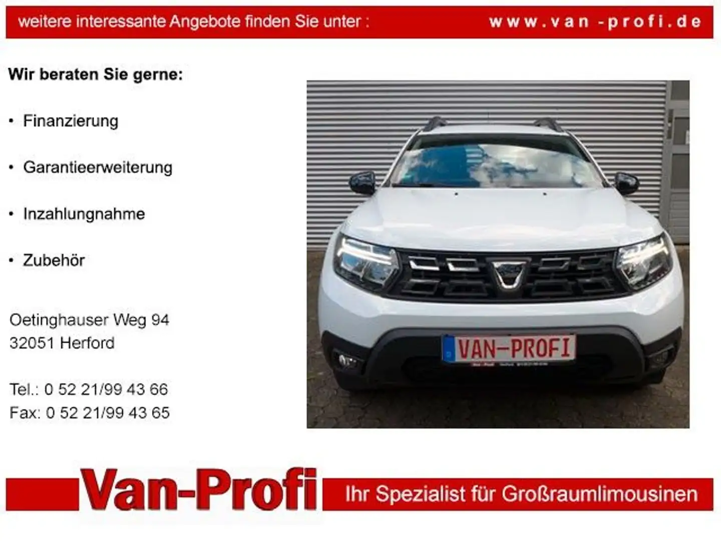 Dacia Duster II Comfort erst 31 tkm.!!! Navi-Tempomat Weiß - 1
