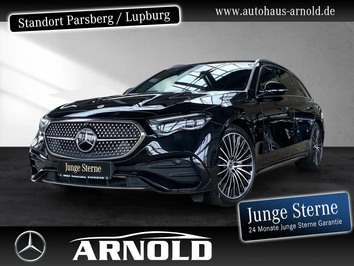 Mercedes-Benz E 450 E 450 T d 4M AMG Line SUPERSCREEN 360° Distr AHK Schwarz - 1
