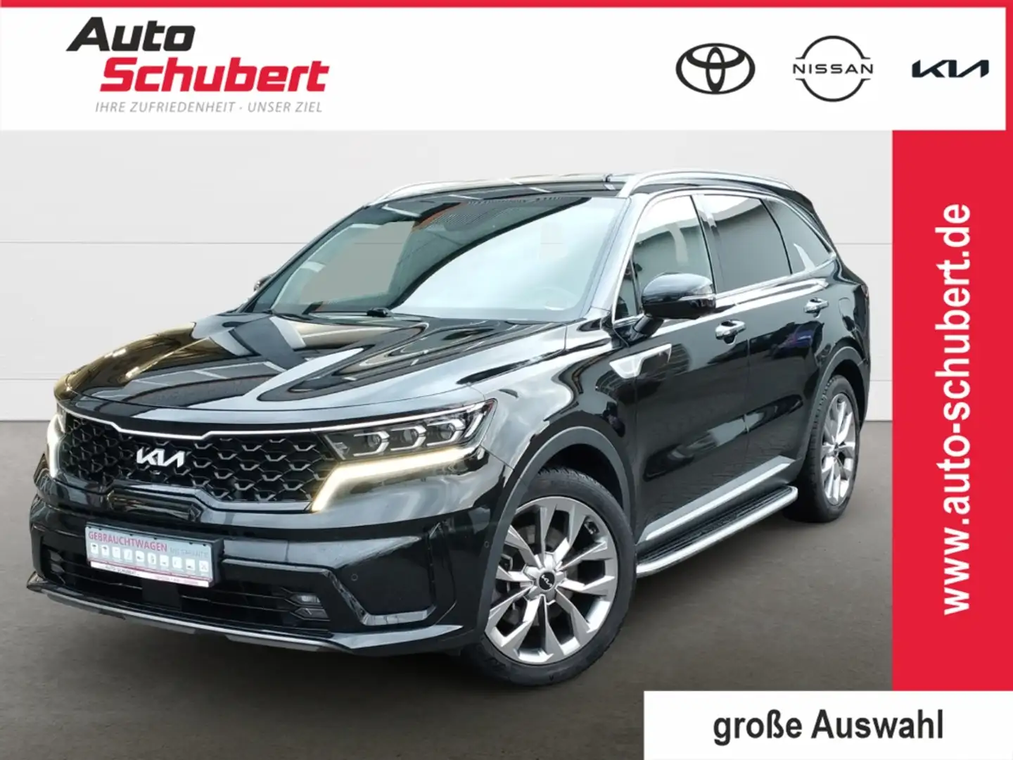 Kia Sorento Platinum 2,2D AWD DCT8 HUD Niveau Navi Leder Digit Zwart - 1