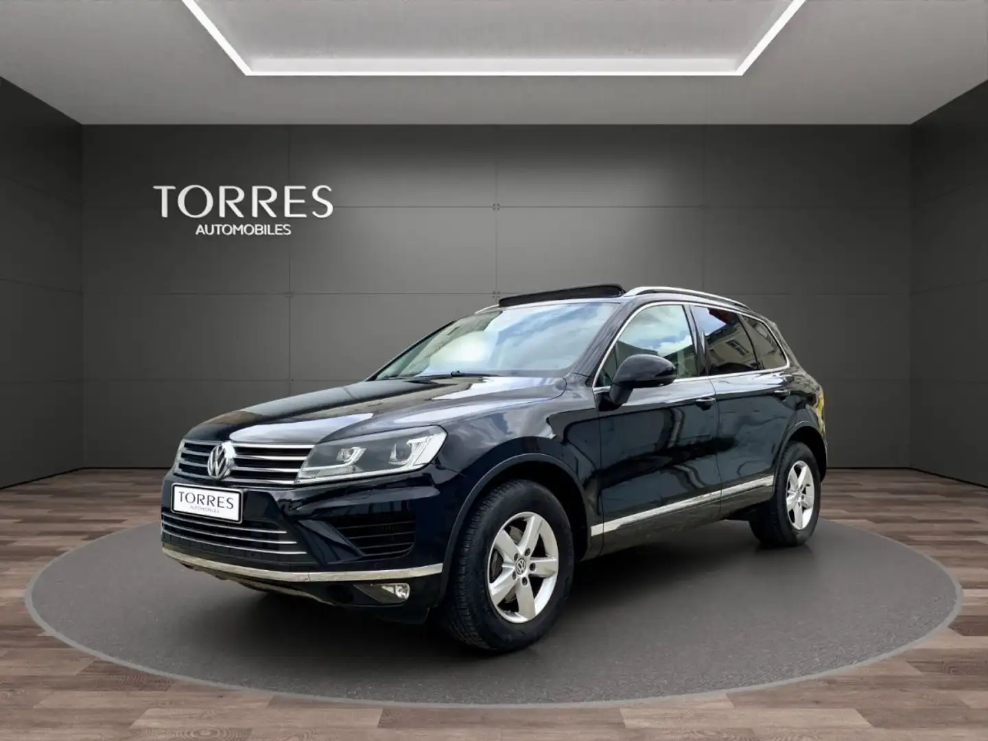 Volkswagen Touareg 3.0 V6 TDI 262ch Bluemotion Tiptronic/suspneumatique/attelage/TO Noir - 2