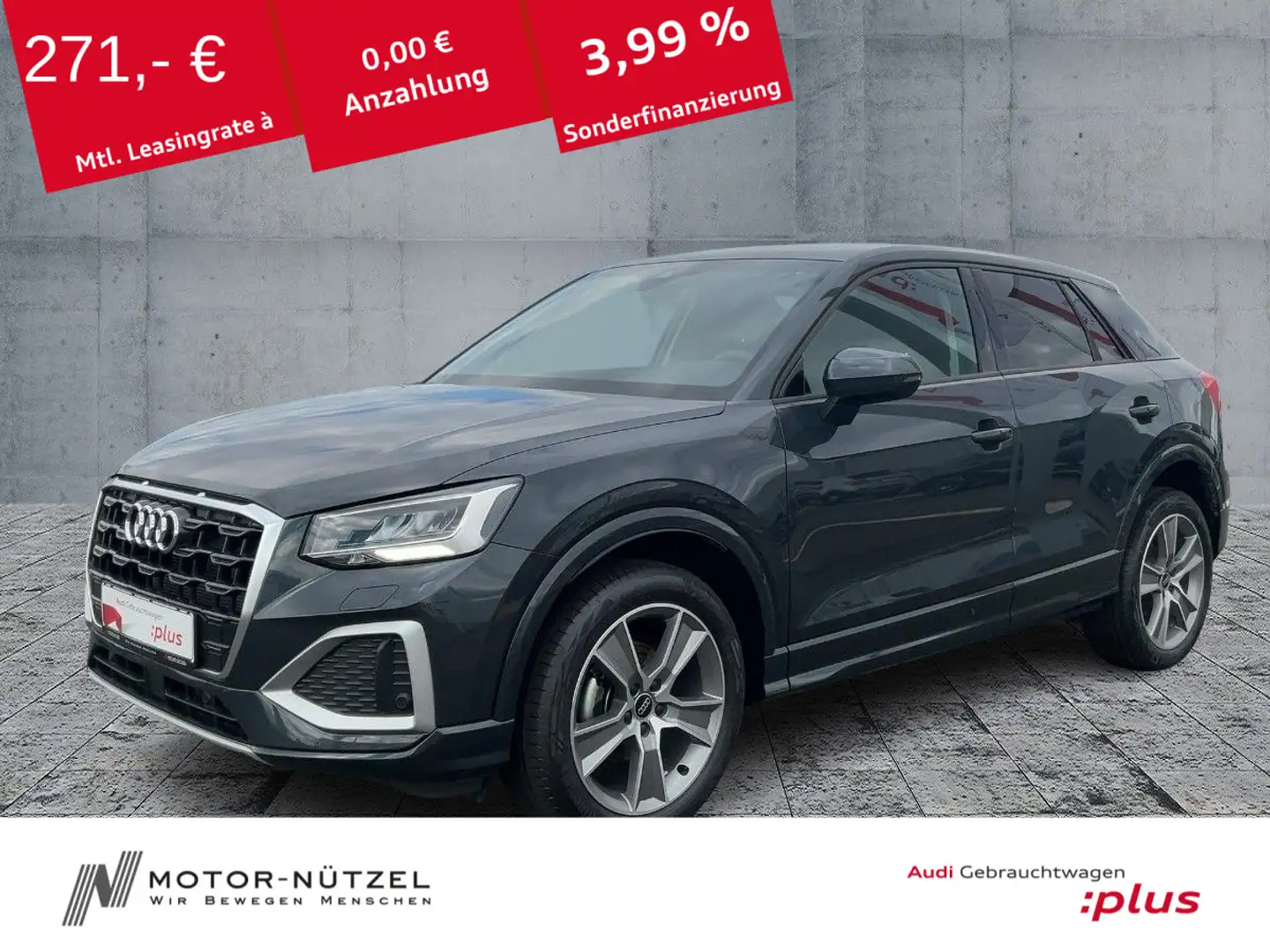 Audi Q2 35 TFSI ADVANCED LED+PDC+GRA+SHZ+AHK+18"LM Grau - 1