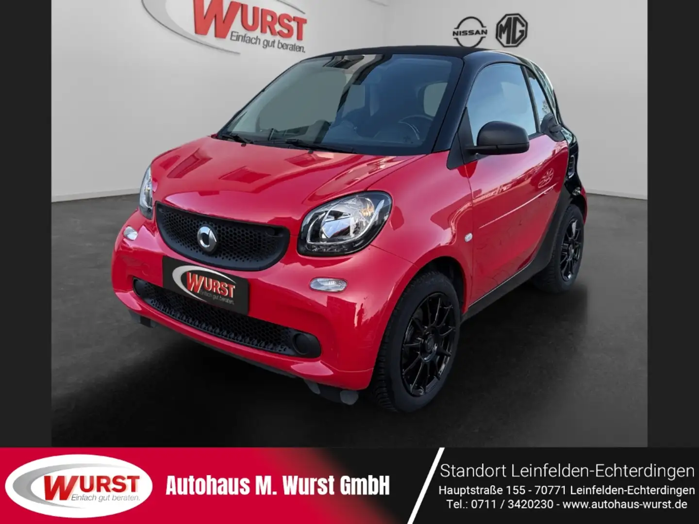 smart forTwo coupe Basis 71PS Klimaautom SHZ Temp Apple Carplay Schwarz - 1