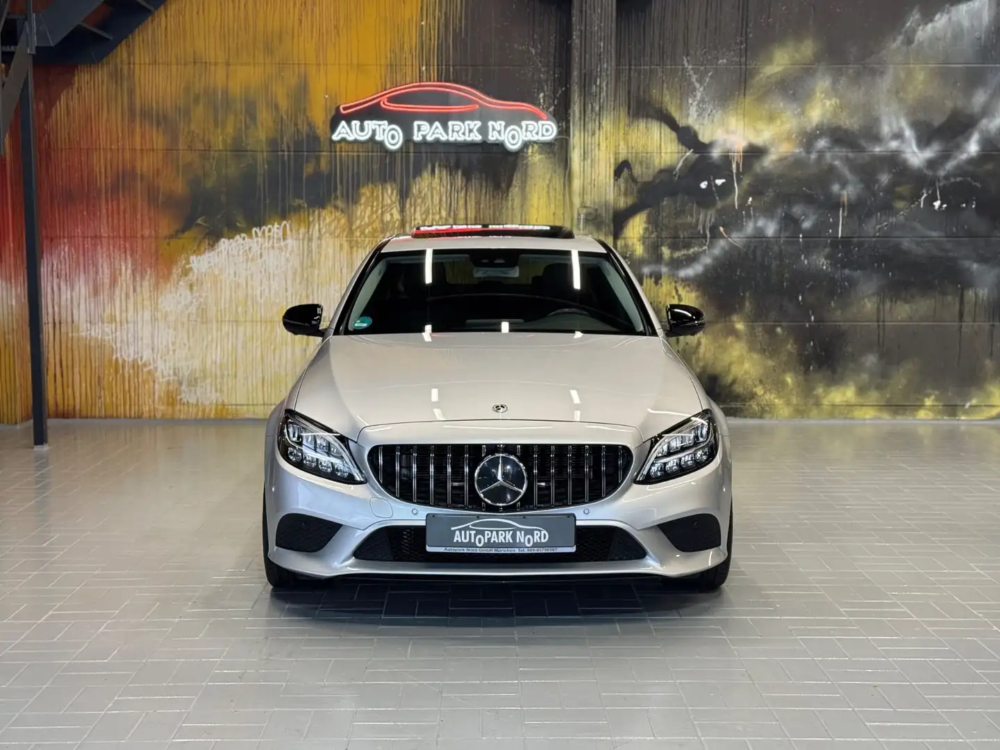 Mercedes-Benz C 200 d Aut.~LED~KAMERA 360°~GLAS SD~ NAVI~AHK Silver - 2