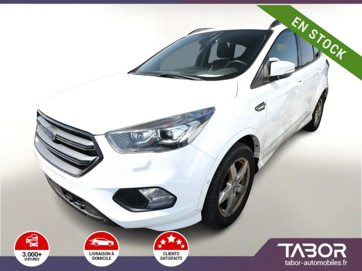 Ford Kuga 1.5 EcoBoost 150 ST-Line GPS radars Blanc - 1