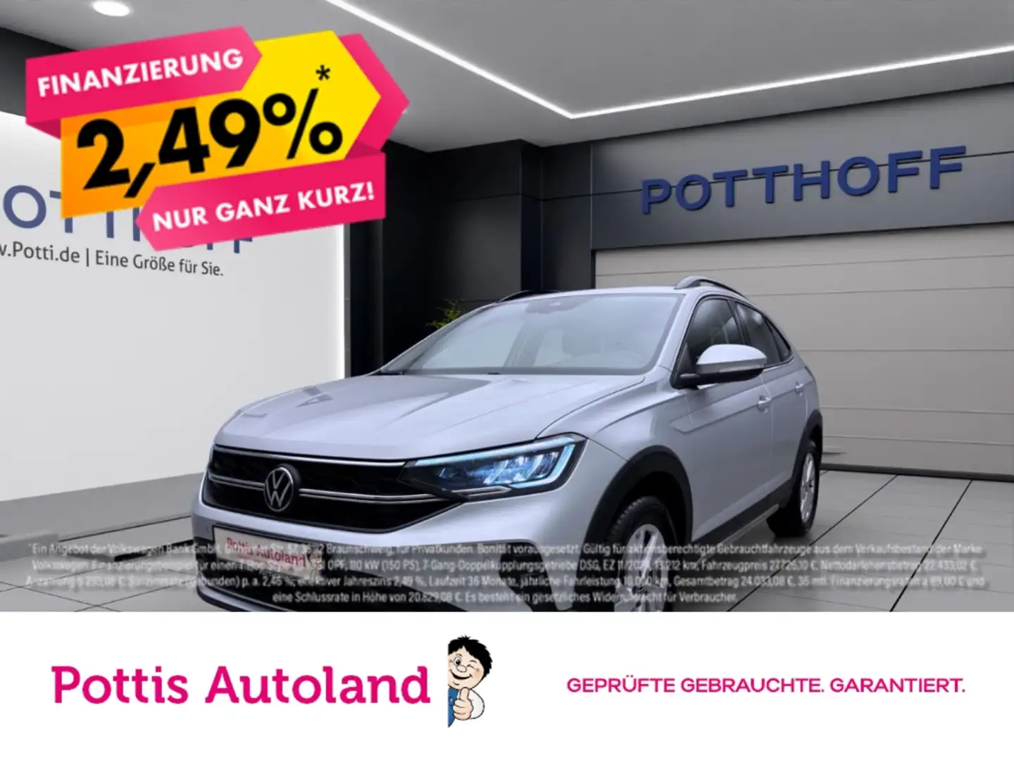 Volkswagen Taigo 1.0 TSI LIFE KLIMA PDC LED SHZG Silber - 1