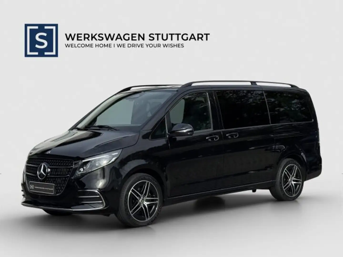 Mercedes-Benz V 220 d Style Lang AMG+AHK+DISTRO.+BURM.+7-SITZ+ AMG Line Basic/Distronic/Autom./Klima/LED/Burmester® Surround-Soundsystem Schwarz - 1