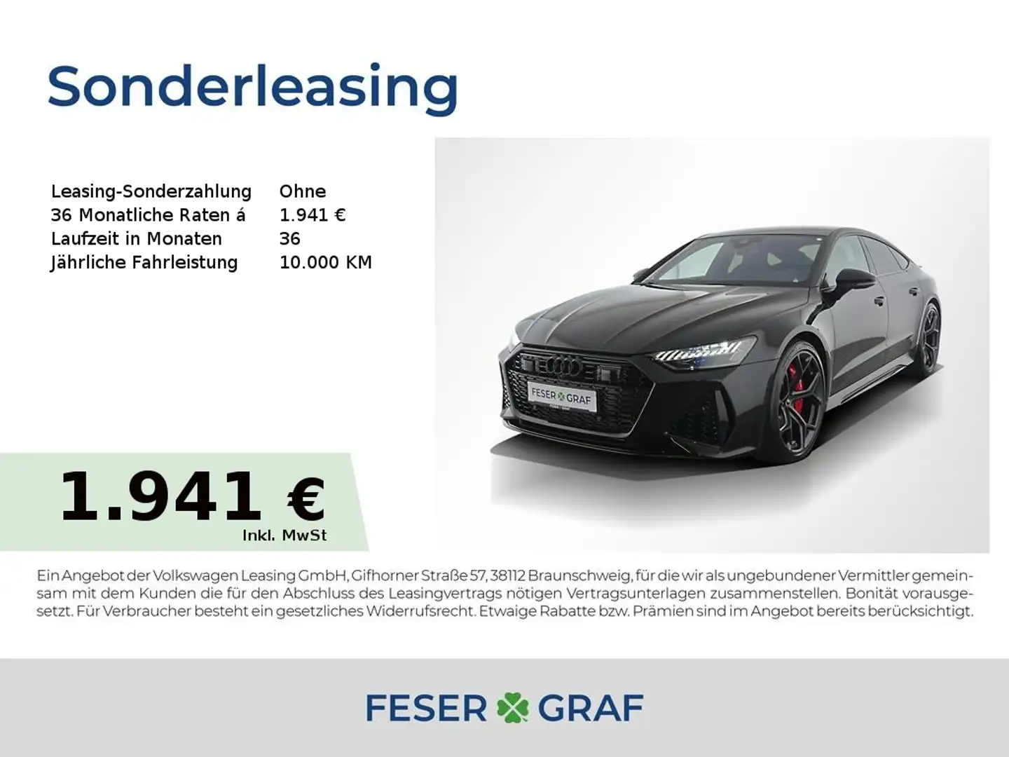 Audi RS7 Sportback performance 463(630) kW(PS) tiptron Schwarz - 1