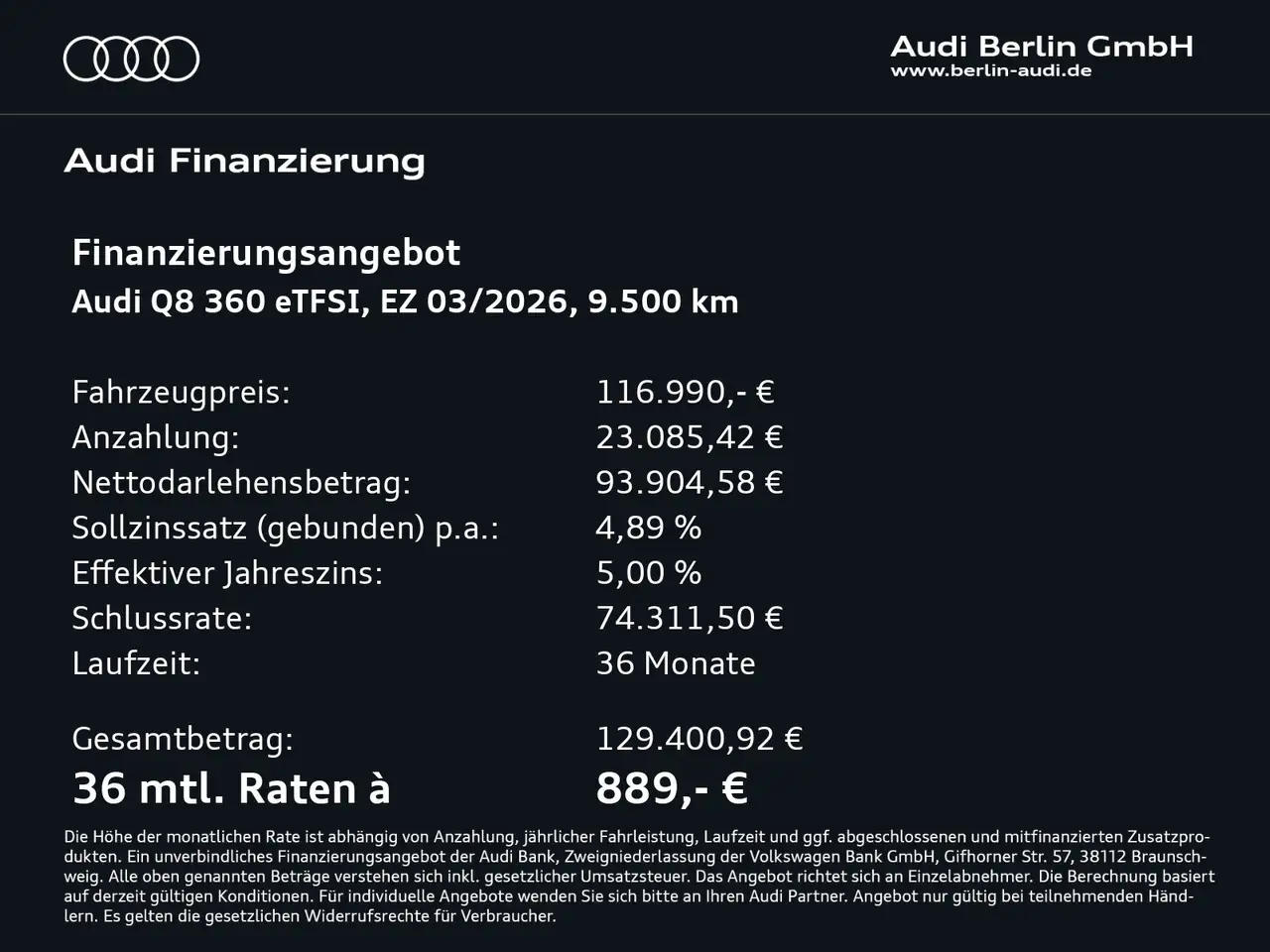 Audi Q8 TFSI e quattro tiptronic 2