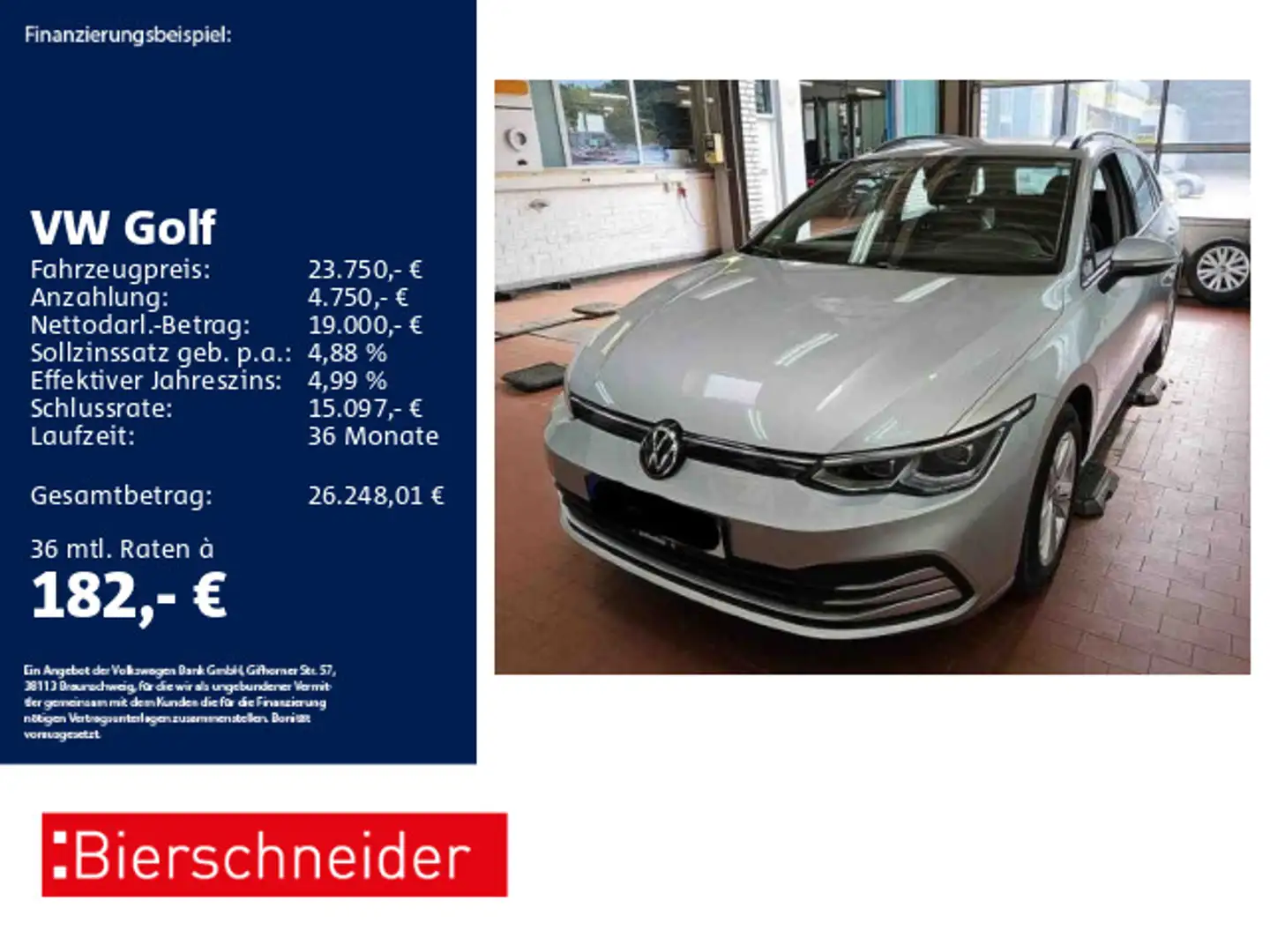 Volkswagen Golf Variant Golf 8 Var. 2.0 TDI Life ACC NAVI SHZ LED PDC Silber - 1