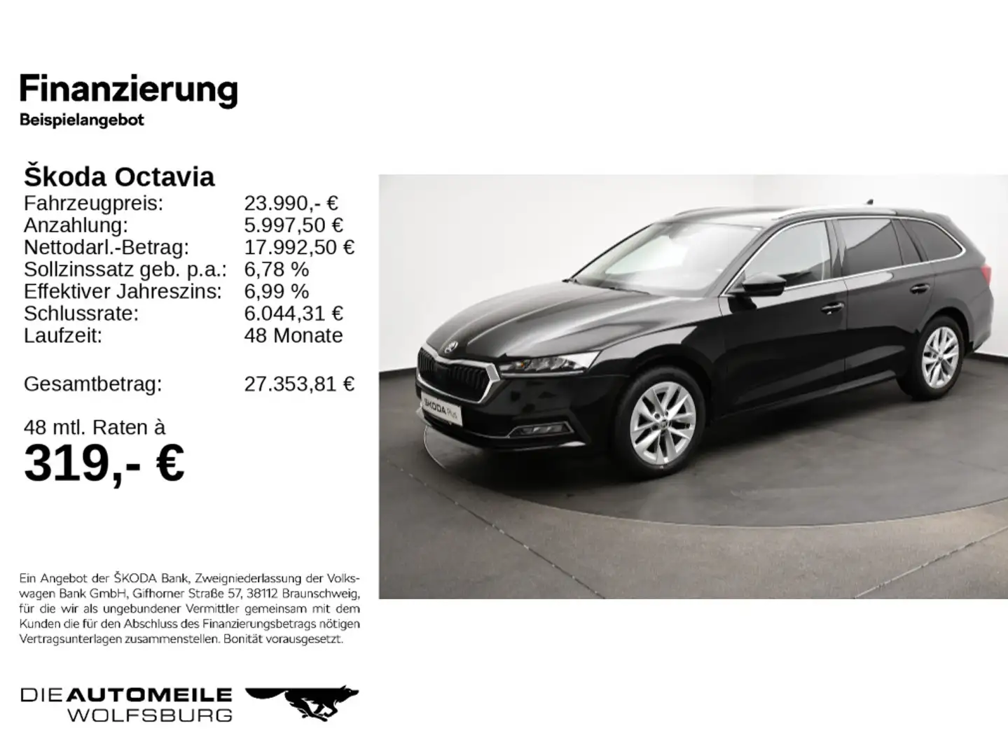 Skoda Octavia 4 Combi 2.0TDI DSG Selection Plus AHK/AC Schwarz - 2