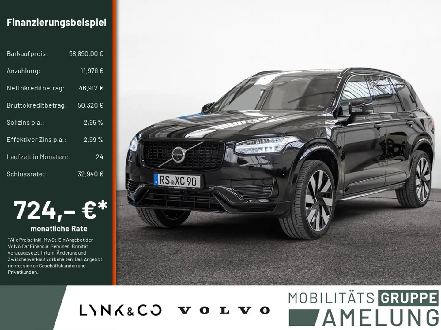 Volvo XC90 T8 Ultra Dark Plug-In Hybrid AWD FACEL. Negro - 1