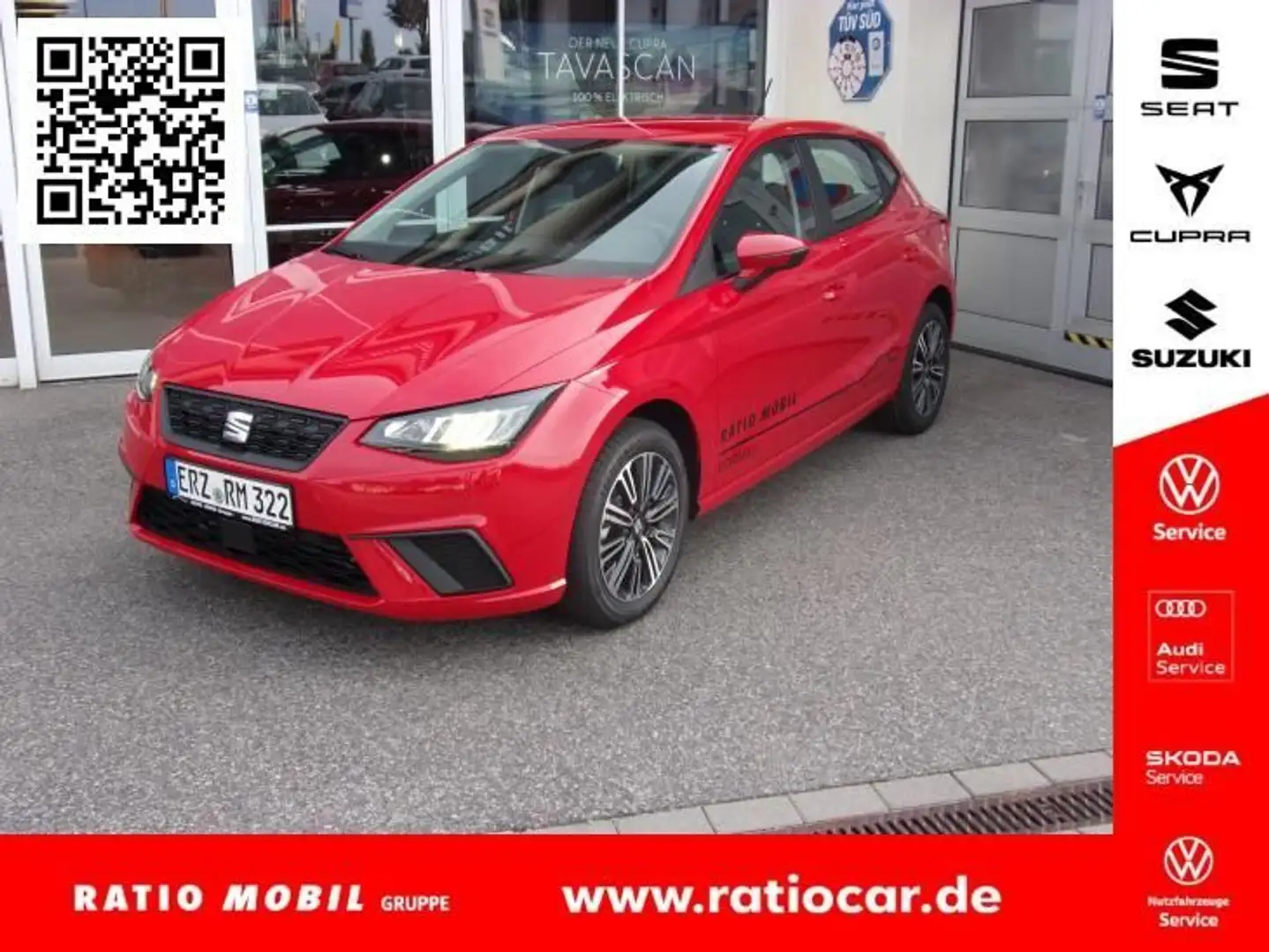 SEAT Ibiza IBIZA STYLE EDITION 1.0 TSI SITZHEIZ. EINPARKH. Rouge - 1