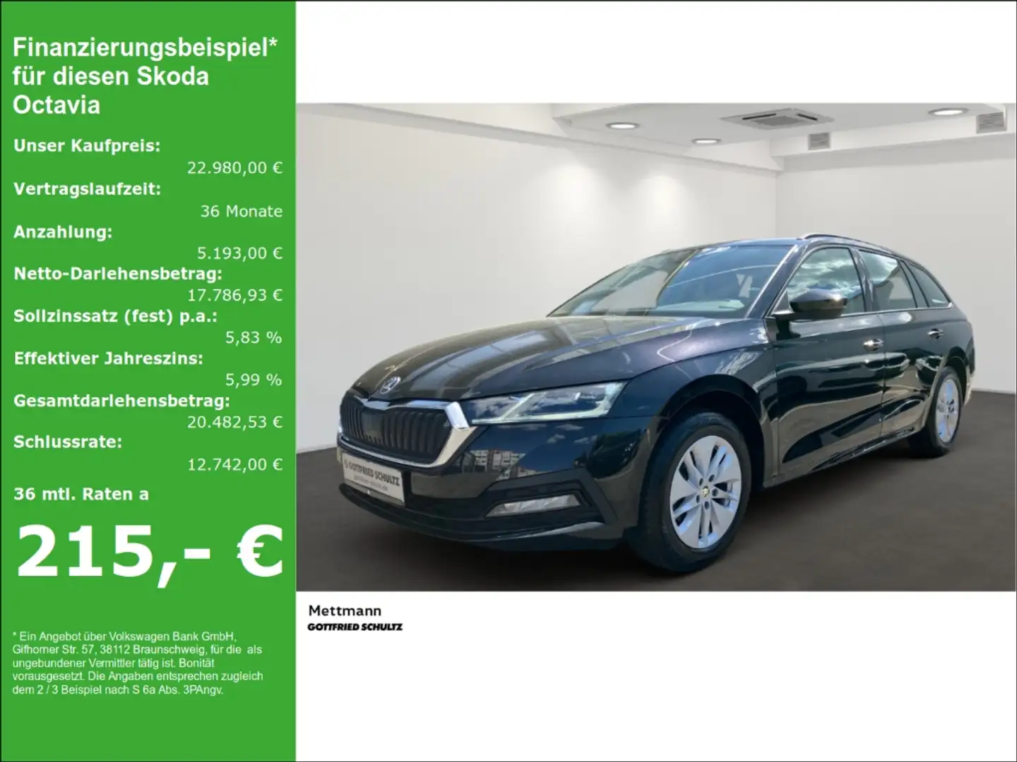 Skoda Octavia Combi Ambition 2.0TDI DSG NAVI AHK SHZ Schwarz - 1