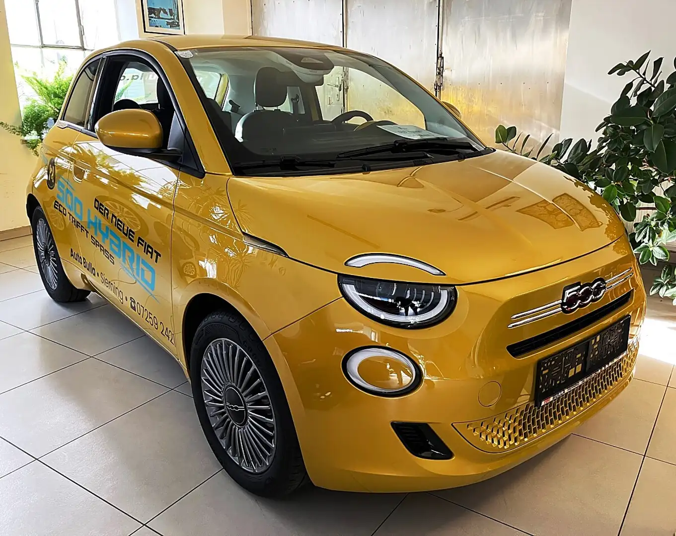 Fiat 500 Hatchback Hybrid Torino Gelb - 1