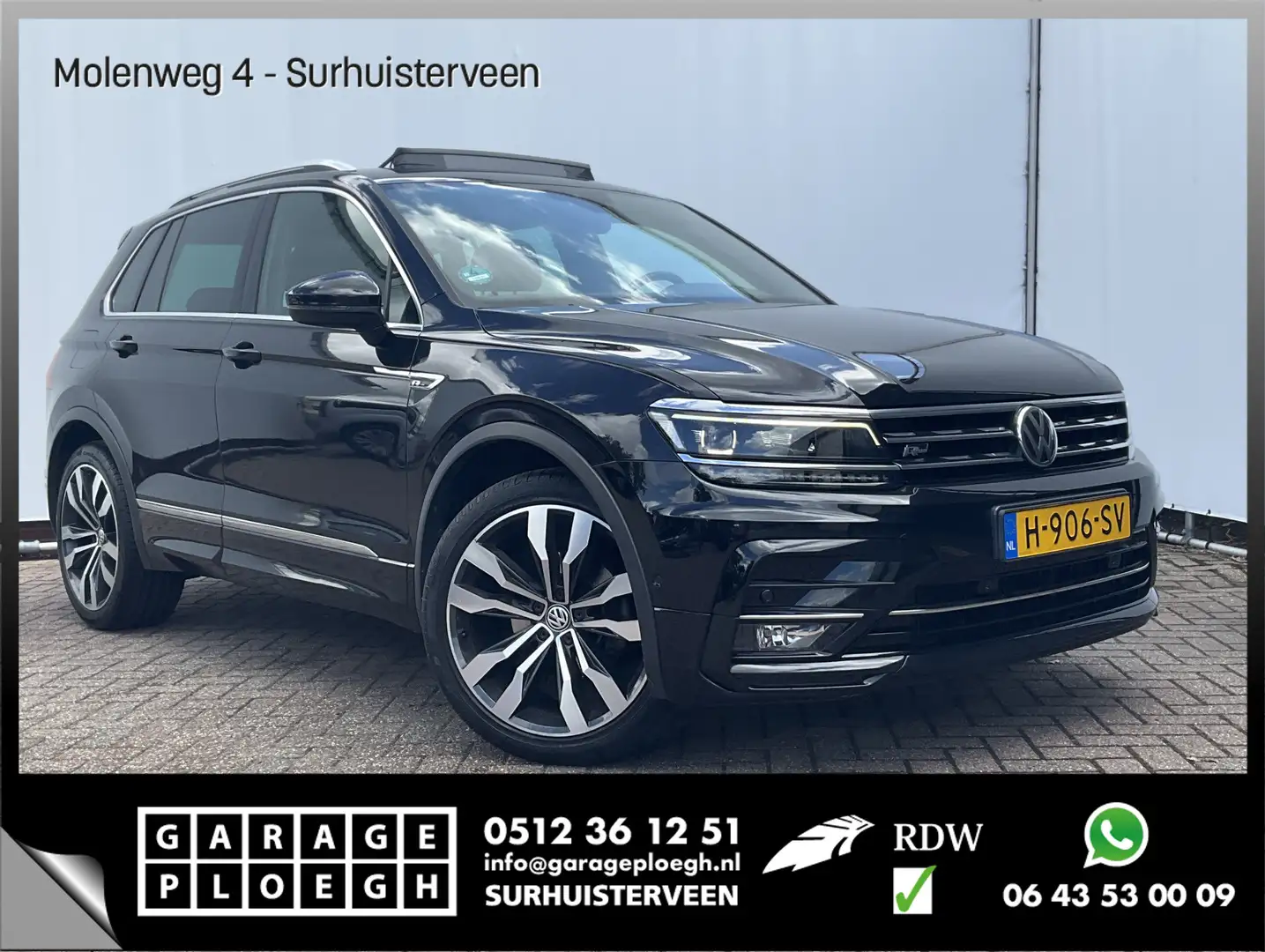 Volkswagen Tiguan 1.5 TSI ACT R-line Automaat Pano.dak Trekhaak Stoe Zwart - 1