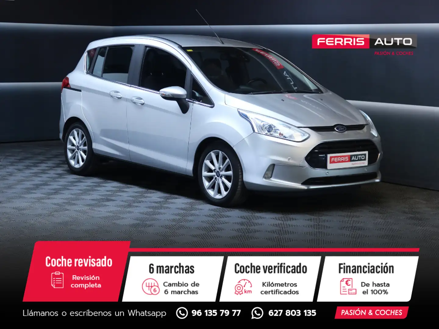 Ford B-Max 1.0 EcoBoost A S&S Titanium 125 Gris - 1