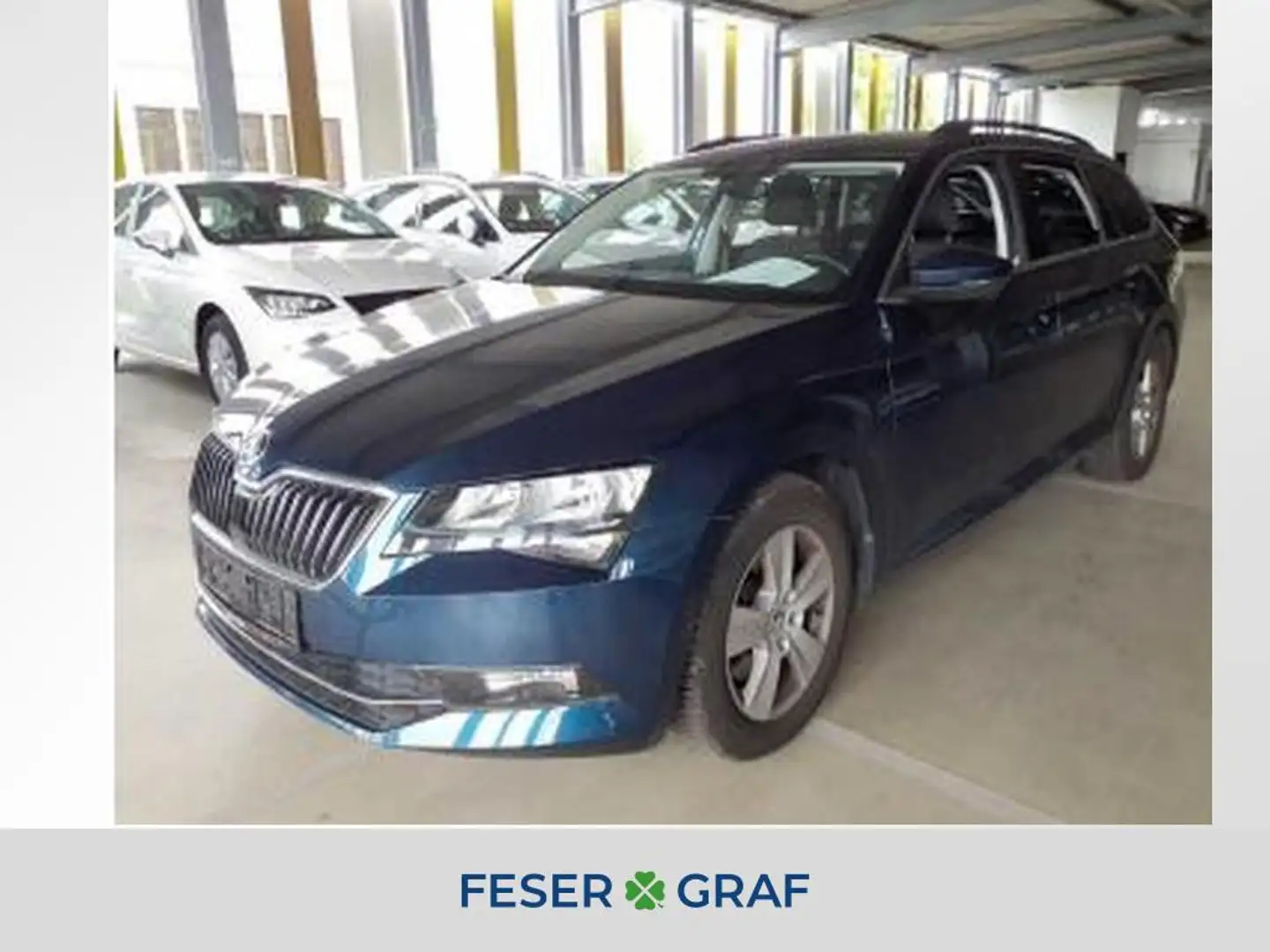 Skoda Superb Combi 1.4 TSI Schalter Klima, PDC, LM Ambition Blau - 1