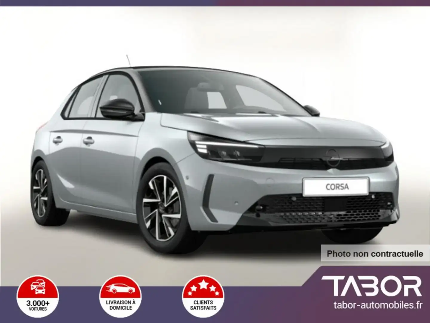 Opel Corsa 1.2 Turbo GS LED TechP radar AppCo Argent - 1