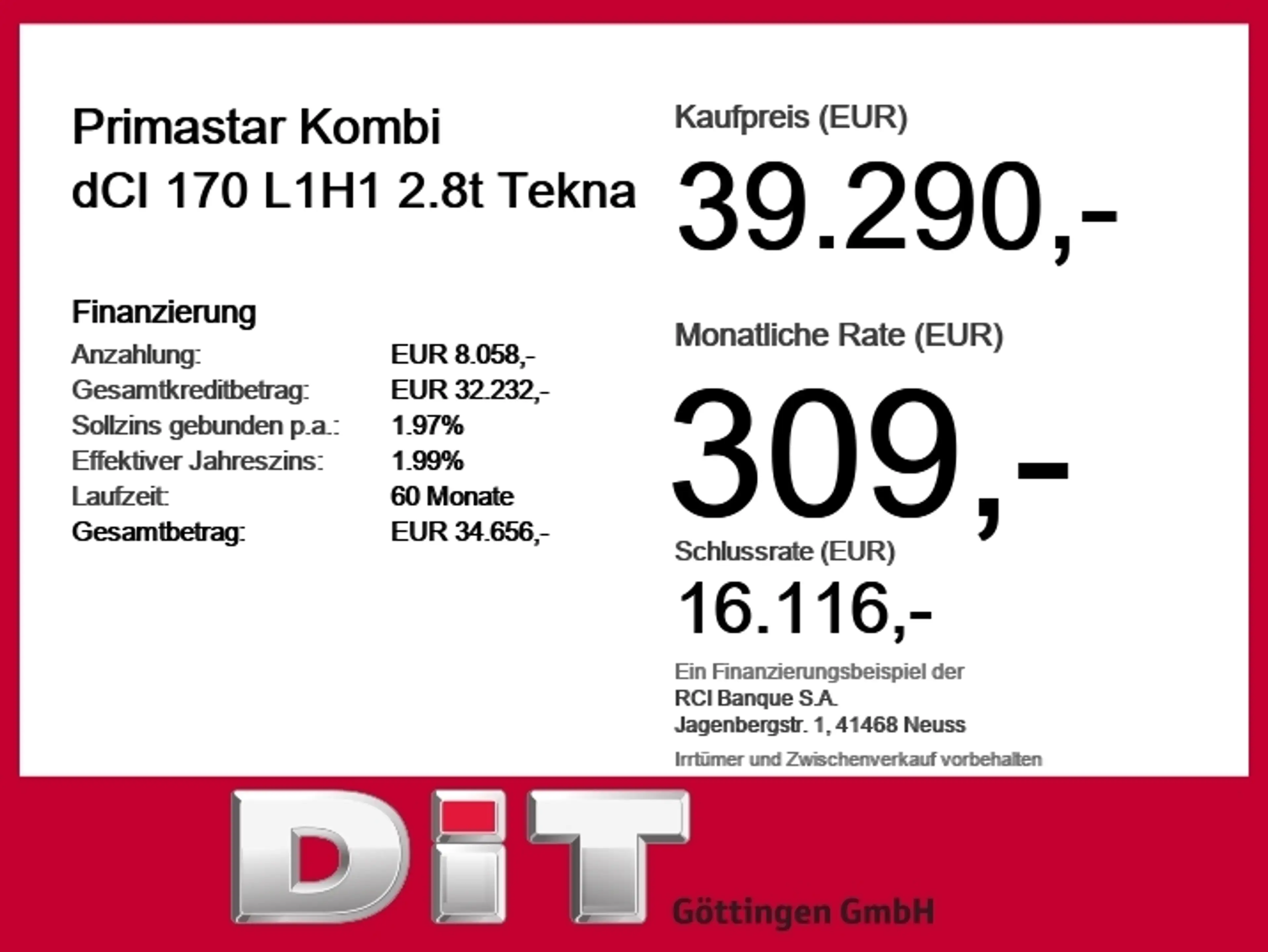 Nissan Primastar Kombi dCI 170 L1H1 2.8t Tekna ACC+LED — photo 5