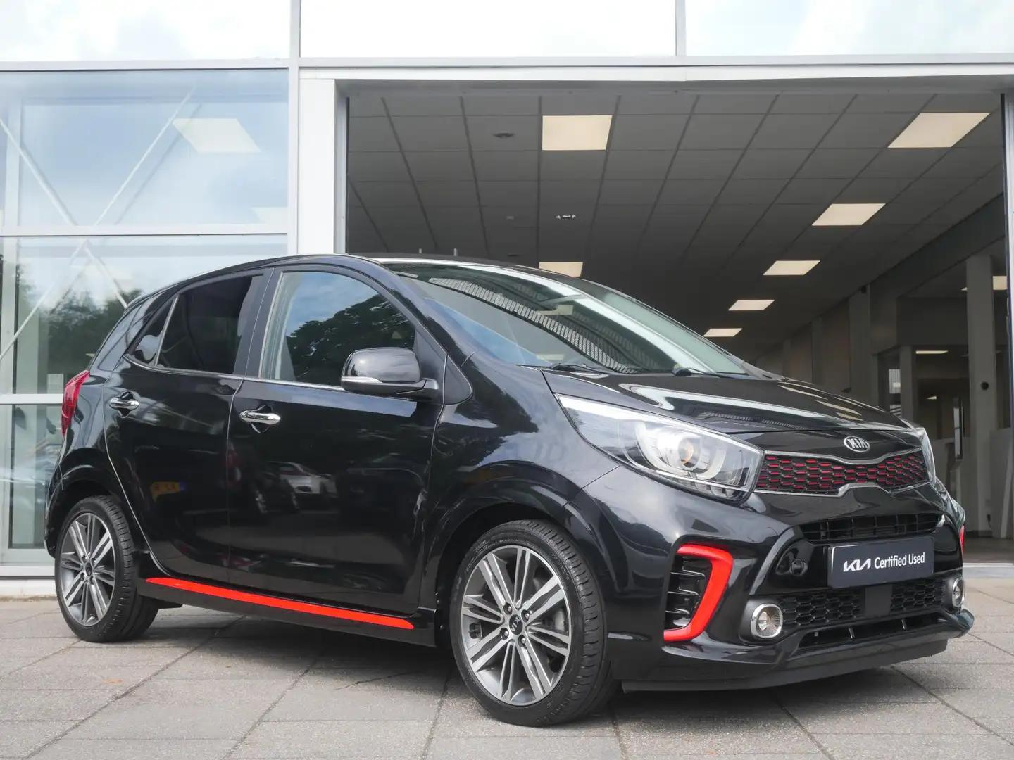 Kia Picanto 1.0 T-GDI GT-Line | Cruise | Clima | Camera | Carp Zwart - 2