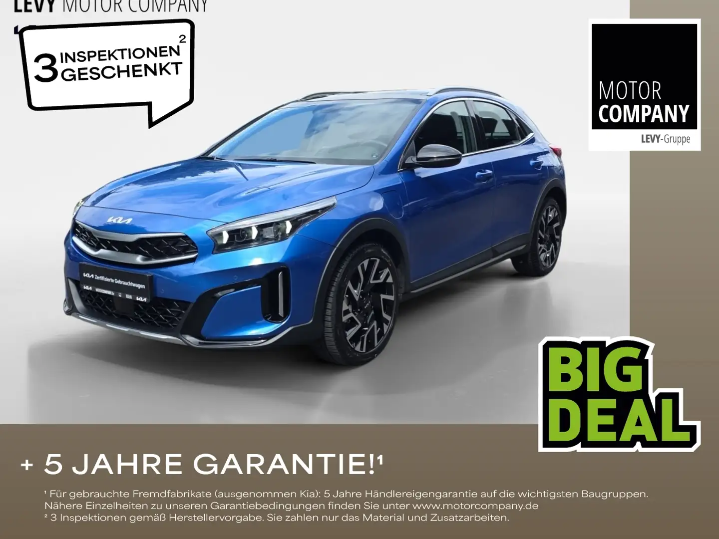 Kia XCeed 1.6 Spirit+PHEV+ Pano+Navi+R.Kam+Allwetter Blau - 1