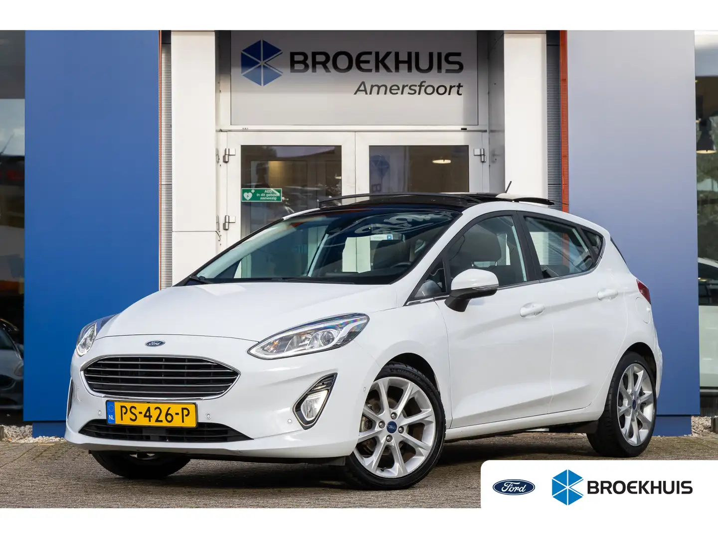 Ford Fiesta 1.0 EcoBoost Titanium | Panorama-dak | Cruise adap Blanc - 1