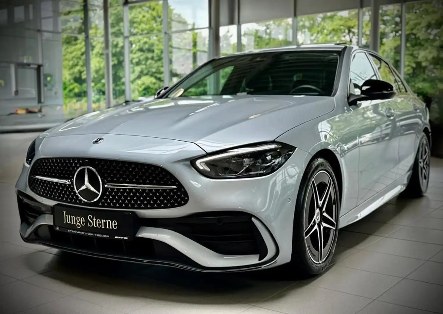 Mercedes-Benz C 200 d AMG+Night+SDach+Kamera+Memory+Totwinkel Silber - 2