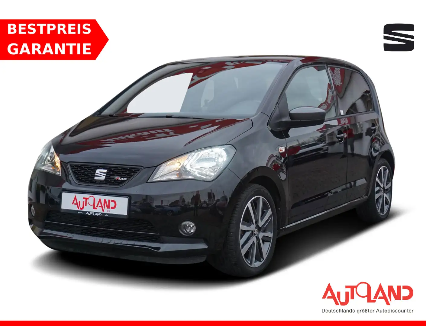 SEAT Mii 1.0 FR-Line Klima Sitzheizung PDC Tempomat Schwarz - 1