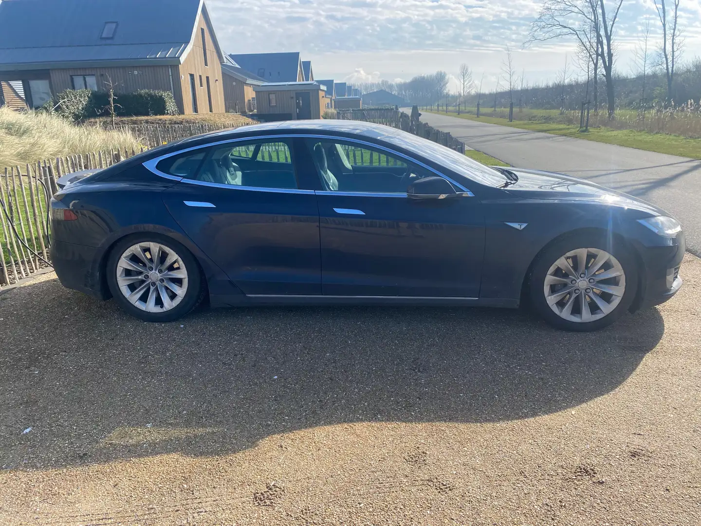 Tesla Model S Blauw - 2