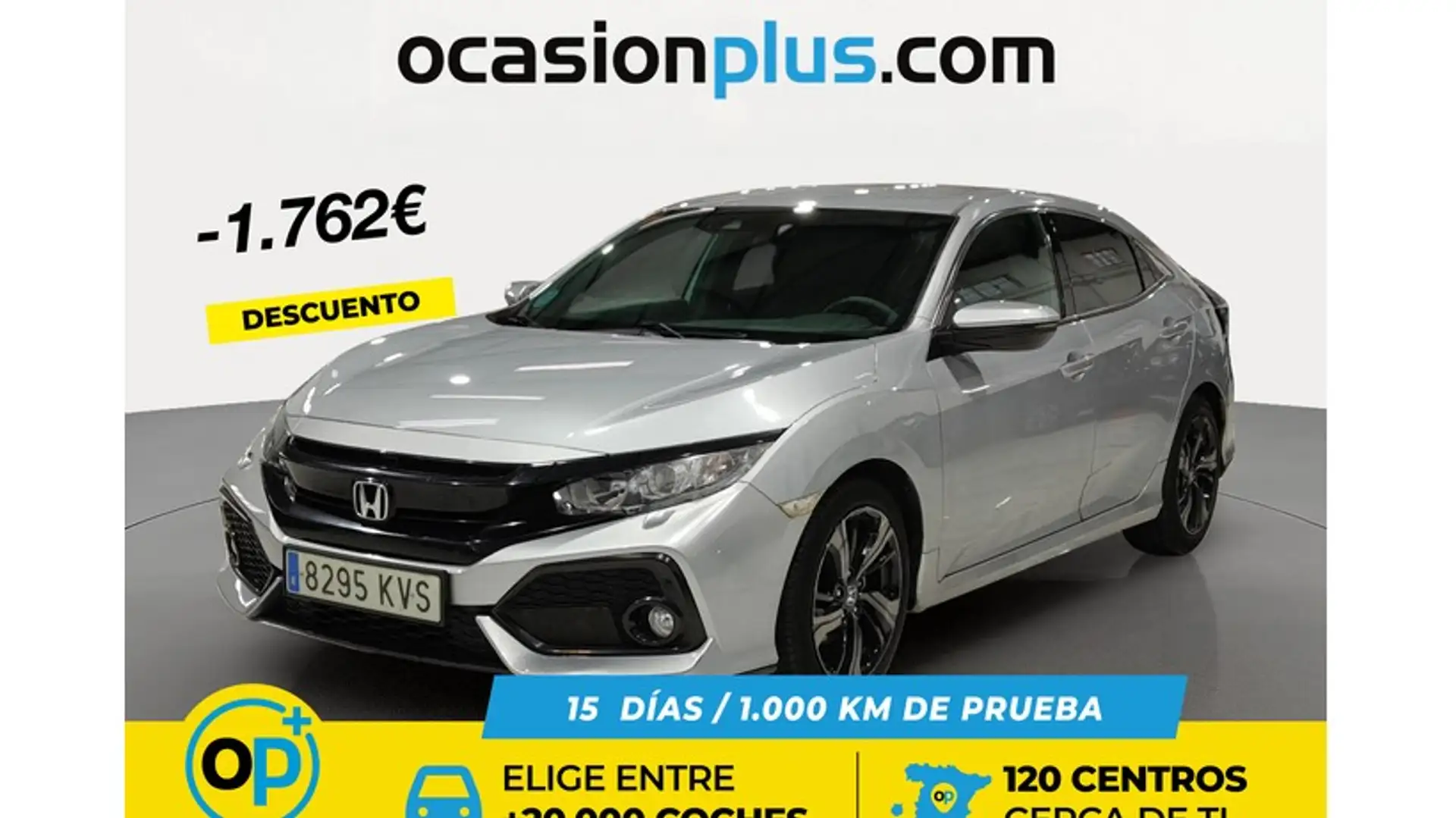 Honda Civic 1.0 VTEC Turbo Elegance Gris - 1
