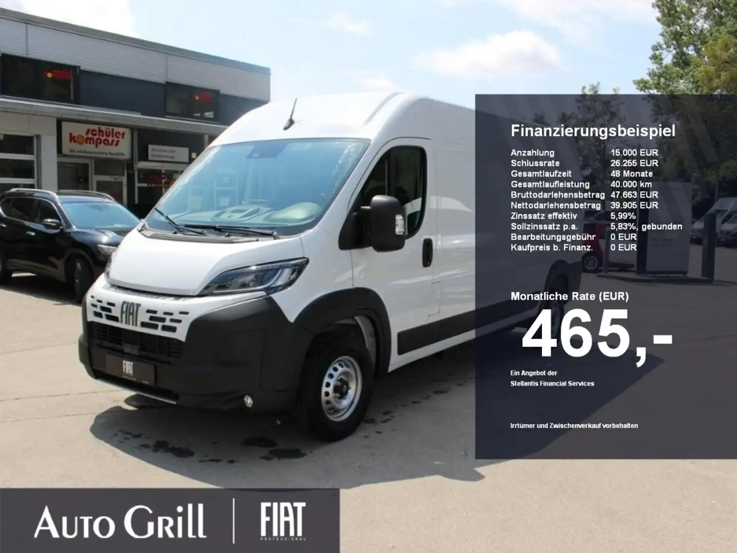 Fiat Ducato Elektro L3H2 110 KWH 1385kg Zul Navi RüKa Weiß - 1
