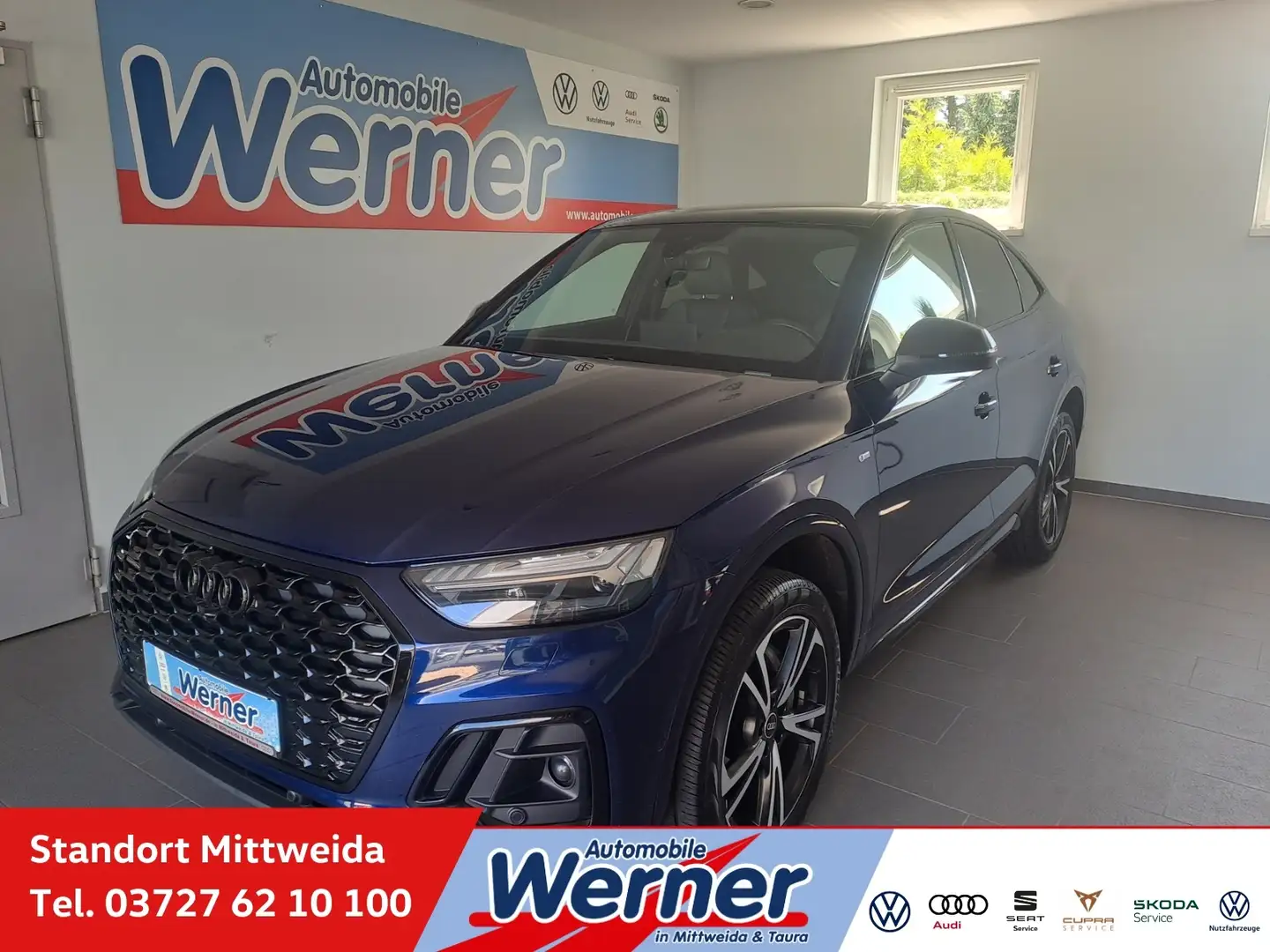 Audi Q5 Sportback S line 40 TDI quattro Rückfahrkamera Na Blau - 1