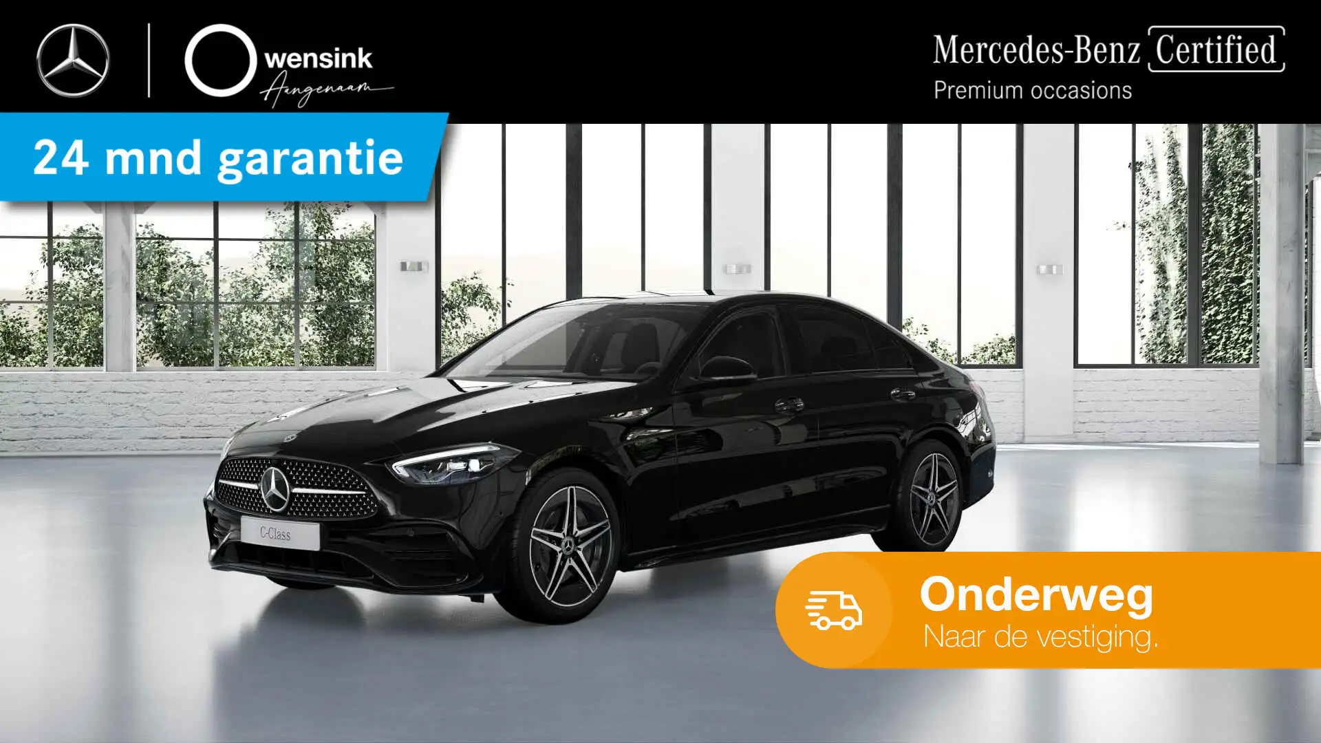 Mercedes-Benz C 300 e AMG Line | Trekhaak | Night pakket | DC laden | Noir - 1