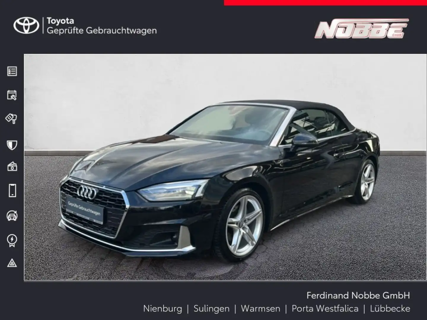 Audi A5 Cabrio 40 TFSI S tronic advanced Noir - 1