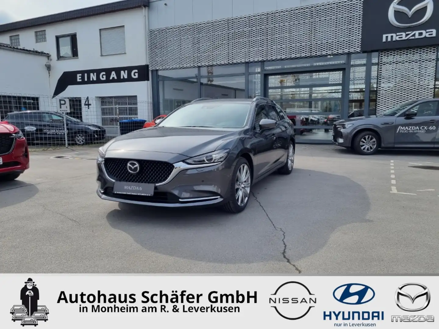 Mazda 6 EXCLUSIVE-L. Skyactiv-G 194PS 6AT HUD Navi Soundsy Grau - 1
