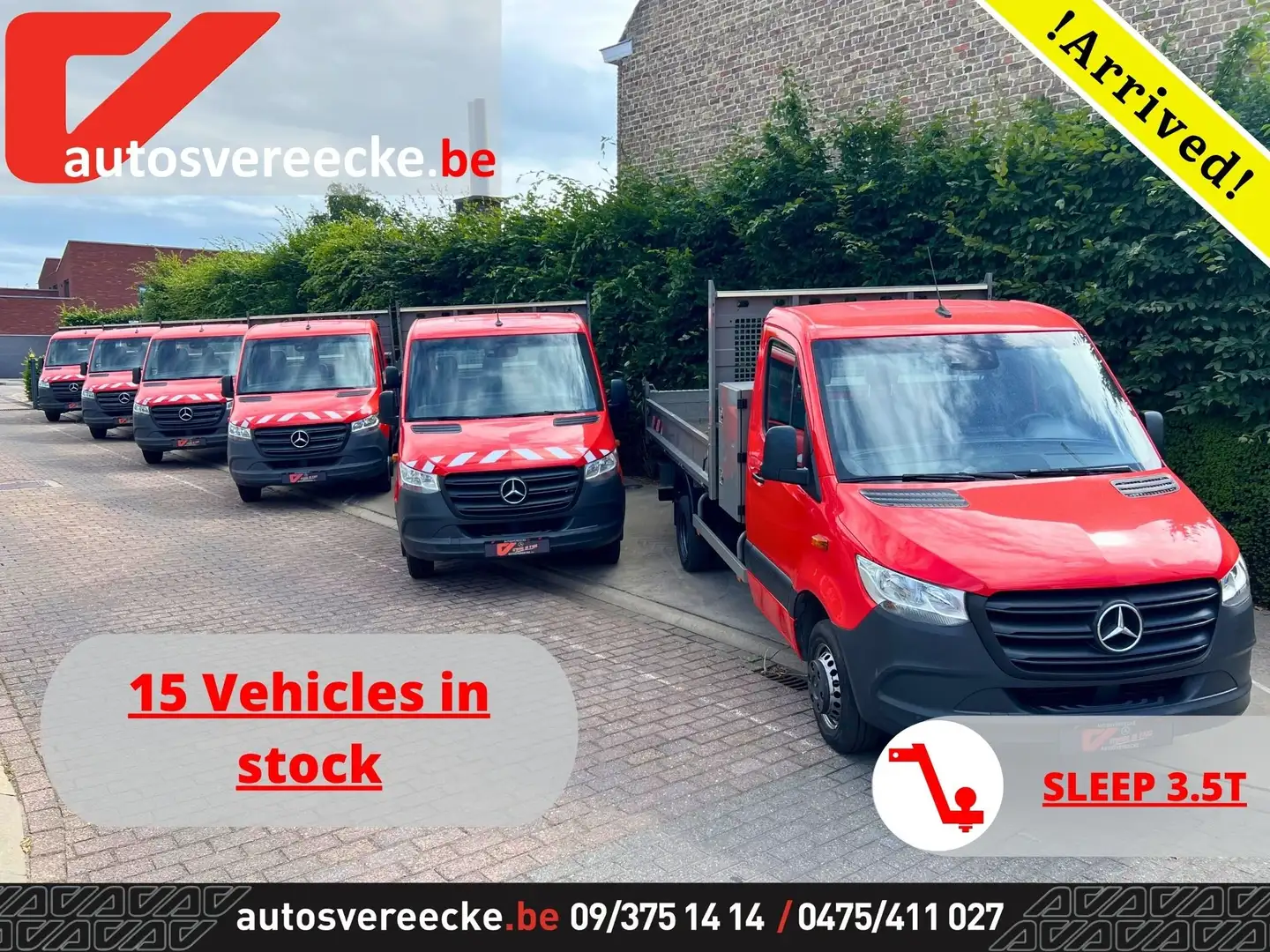 Mercedes-Benz Sprinter 514 KIPPER+KOFFER (25.000€ex)MTM 7 T SL 3.5 T Rood - 1