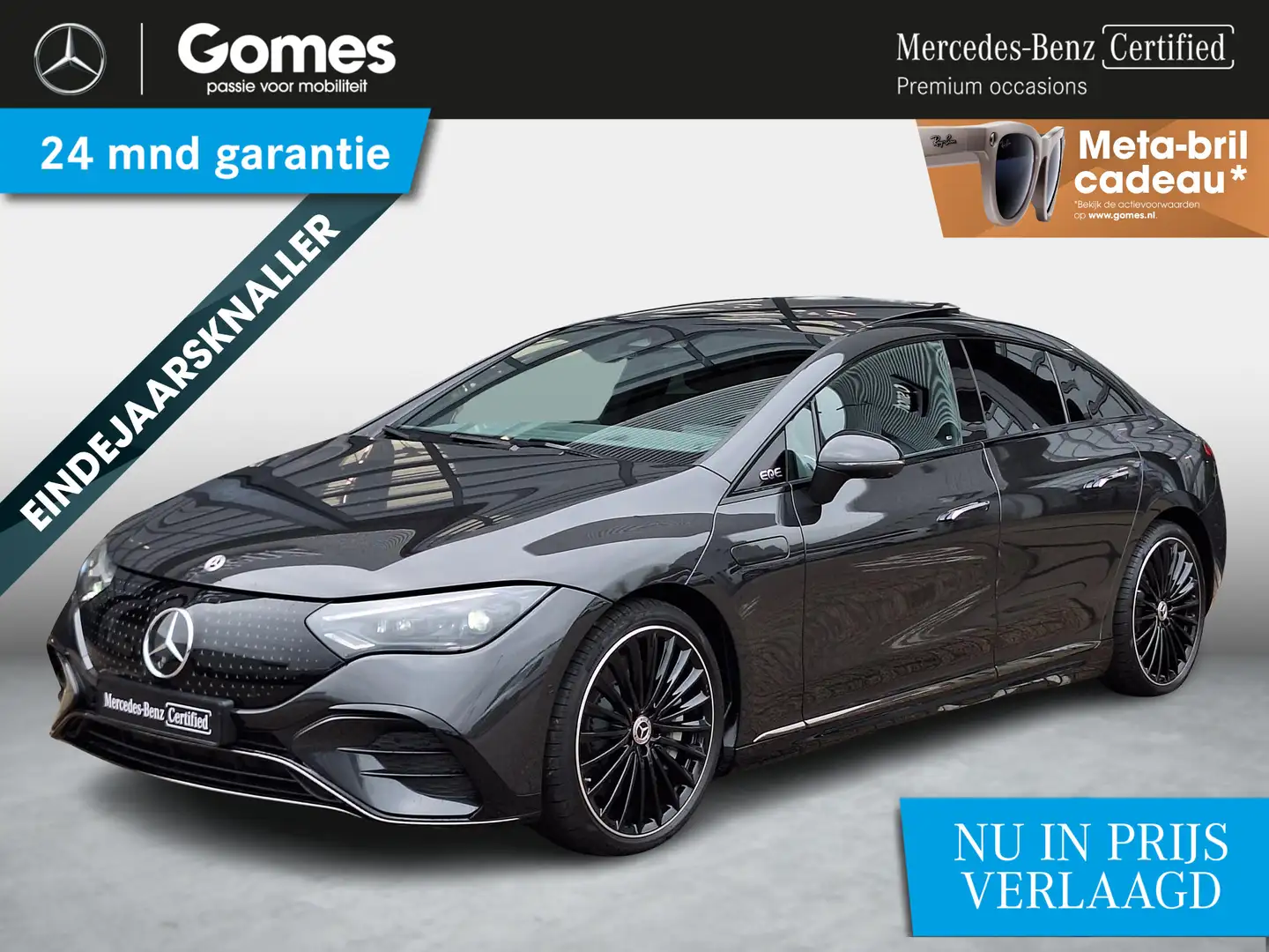 Mercedes-Benz EQE 300 | Panoramadak | Luchtvering | AMG Night | Head-up Gris - 1