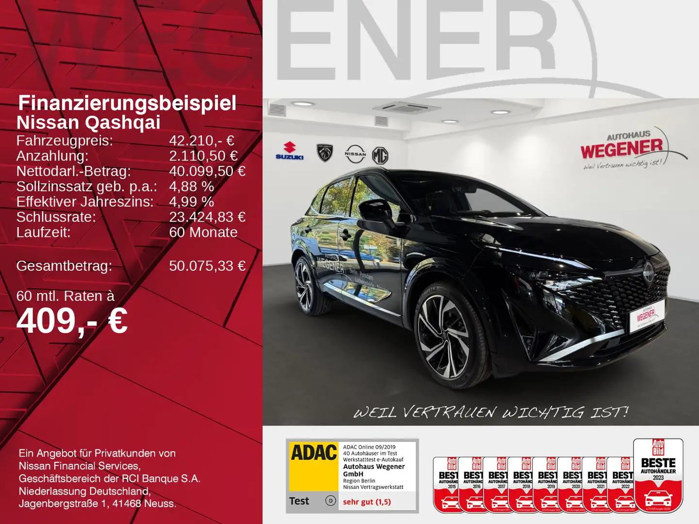 Nissan Qashqai QASHQAI TEKNA+ 1.5 e-POWER WINTER PANO BOSE 360° Noir - 2