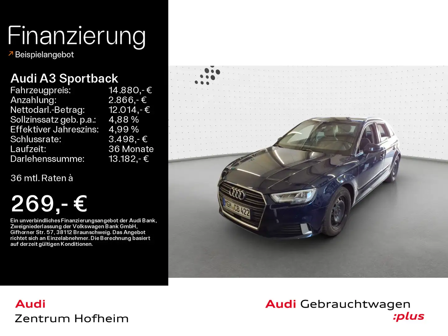 Audi A3 1.4 TFSI Sport*LED*Virtual*Navi+*Sp Blu/Azzurro - 1