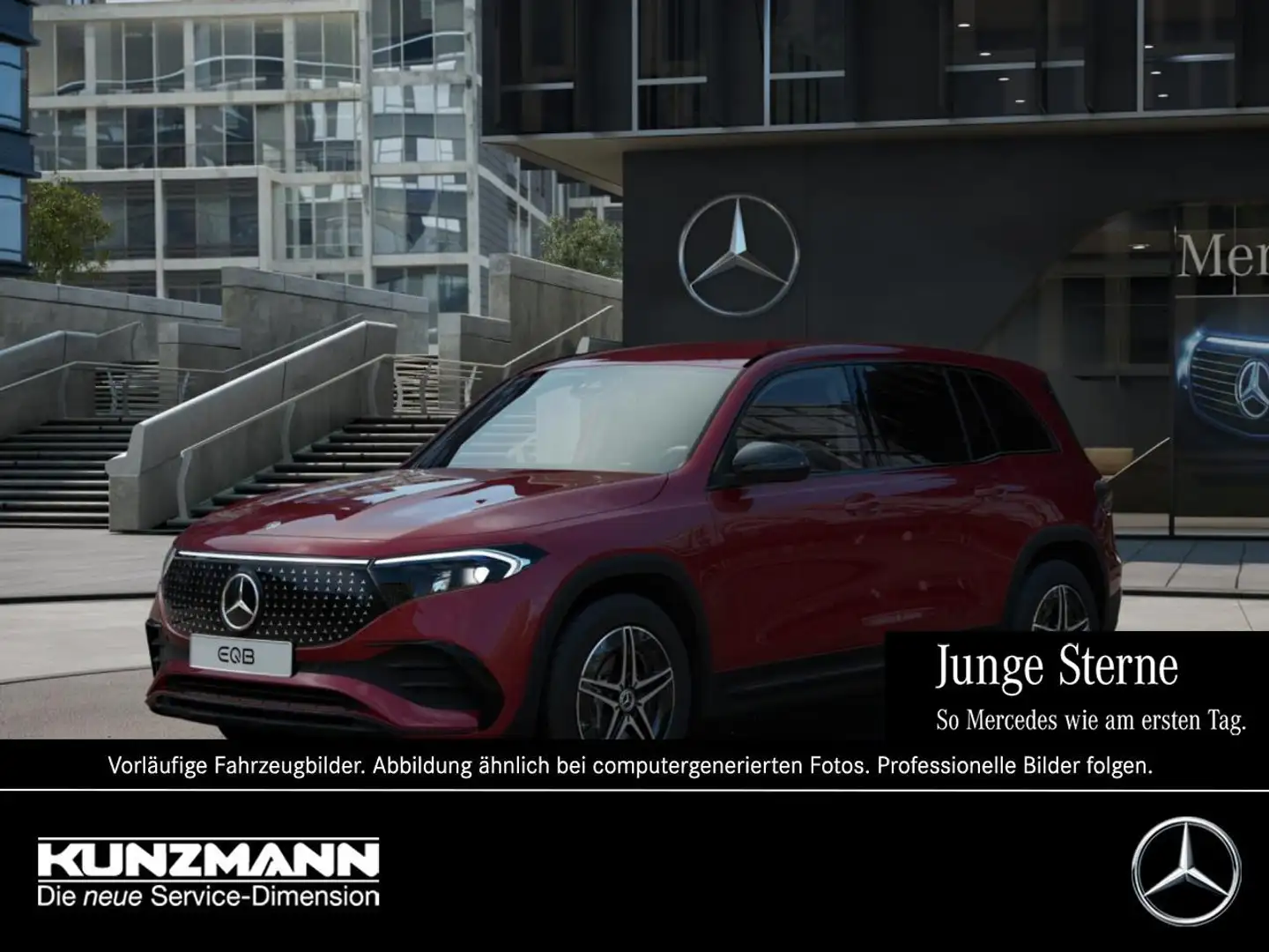 Mercedes-Benz EQB 250 + AMG Night MBUX Navi-Prem. AHK EasyPack Rot - 1