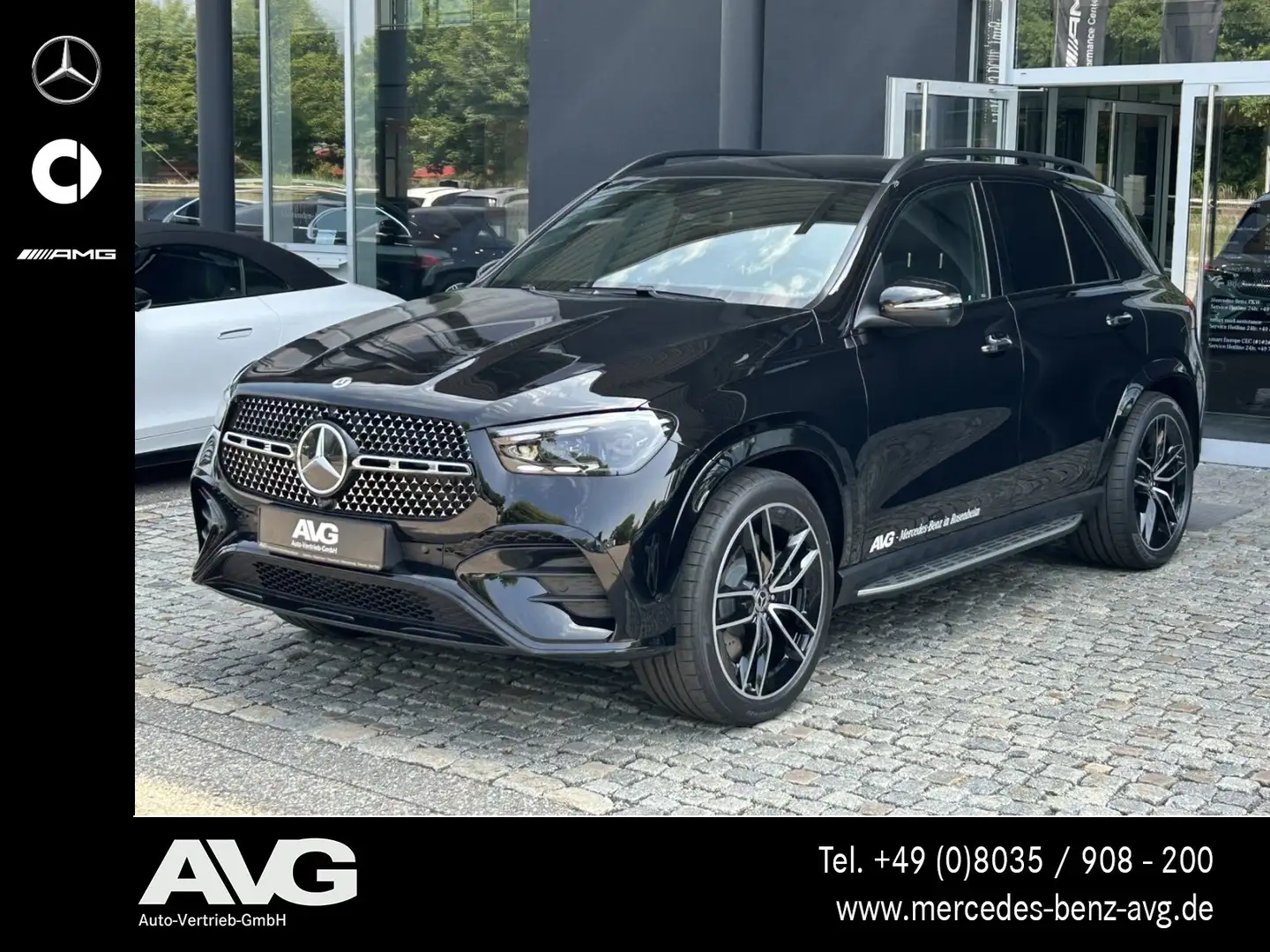 Mercedes-Benz GLE 450 GLE 450 d 4M AMG HuD Pano Air AHK Stndhzg Night Schwarz - 1