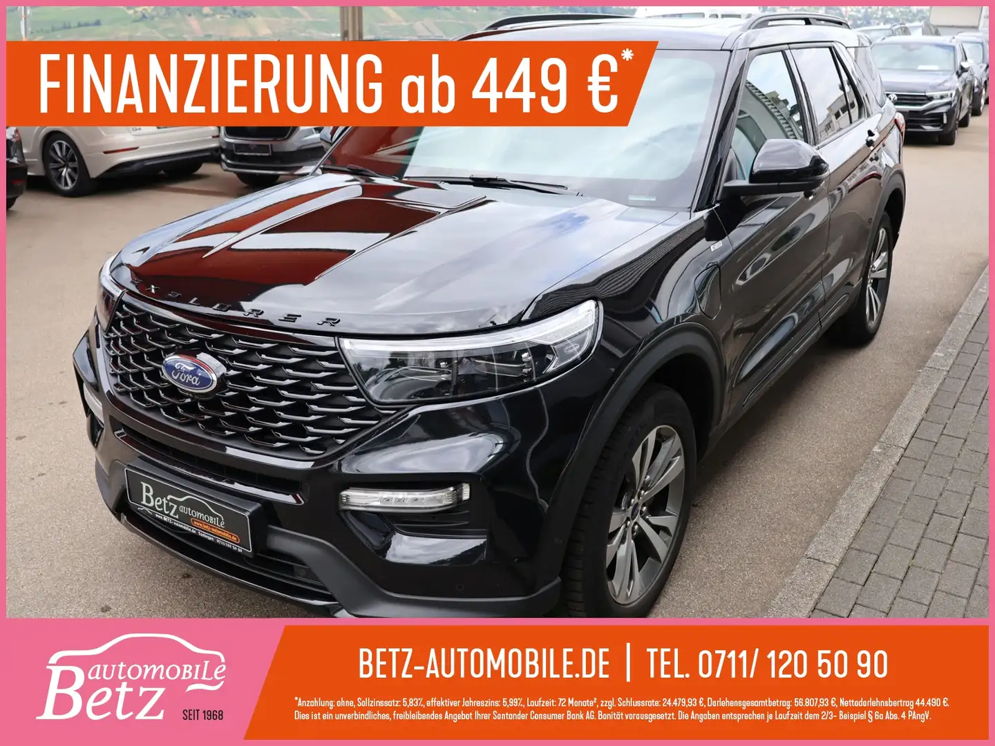 Ford Explorer ST-Line 4x4 Pano 360° 7Sitzer Schwarz - 1