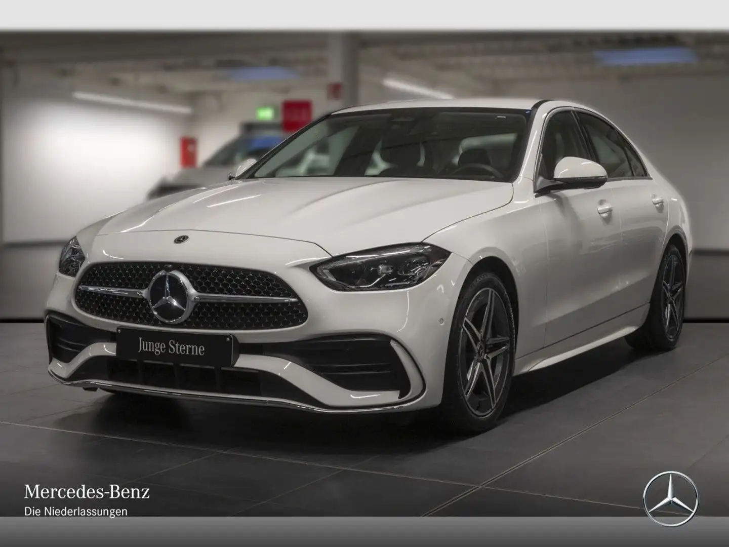 Mercedes-Benz C 200 d AMG+AHK+LED+KAMERA+TOTW+KEYLESS+9G Weiß - 2