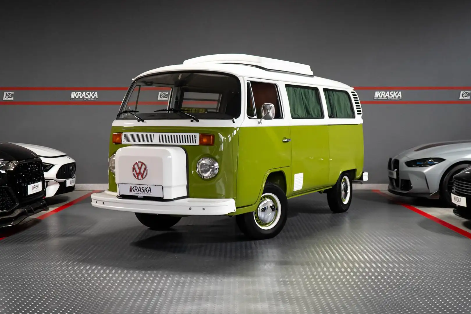 Volkswagen T2 Westfalia Camper komplett restauriert AHK JBL Zöld - 1