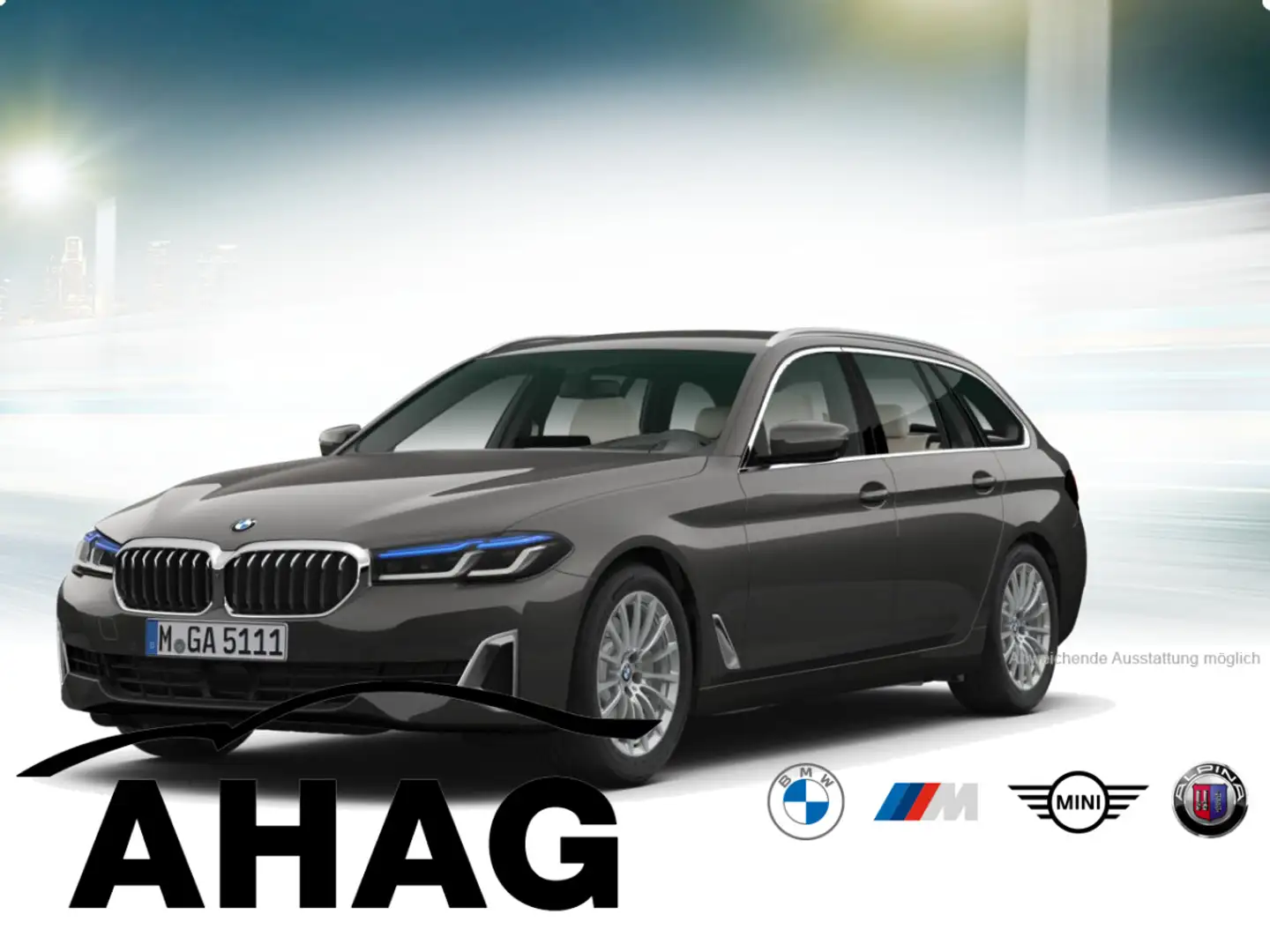 BMW 530 d xDrive Touring Navi Leder Tempom.aktiv Bluetooth Grau - 2