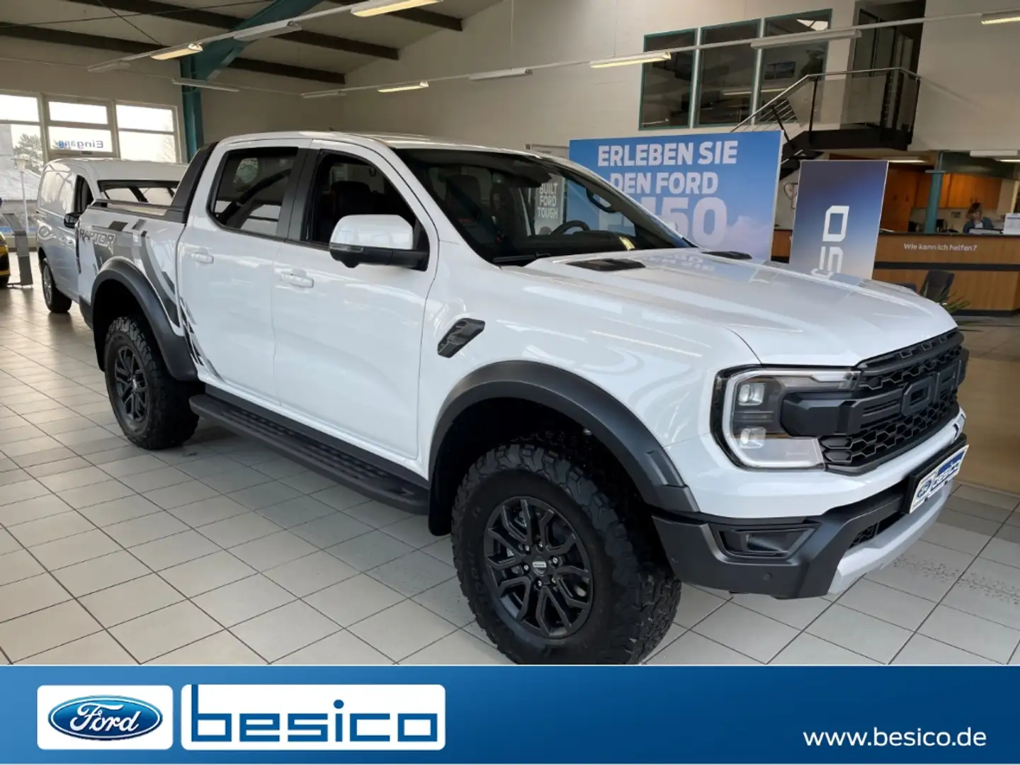 Ford Ranger Raptor DoKa 4x4+AHK+Matrix-LED+BLIS+iACC Weiß - 1