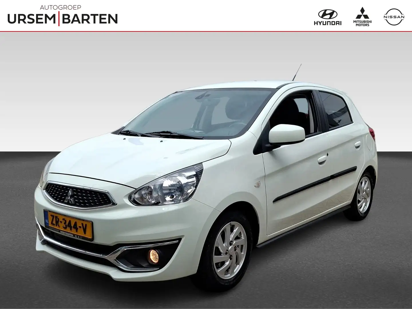 Mitsubishi Space Star 1.0 Active | Navi | Trekhaak | Airco | Lichtmetale Weiß - 1