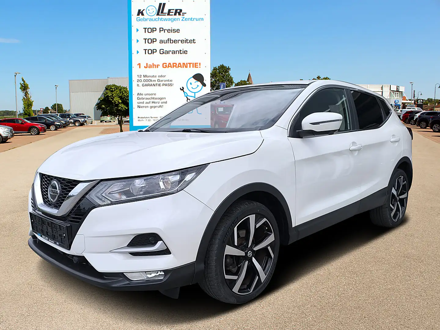 Nissan Qashqai 1,3 DIG-T N-Connecta Weiß - 1